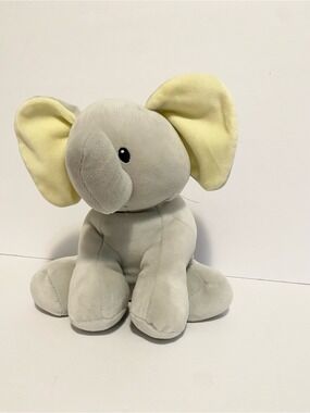 TY baby line bubbles elephant 9” plush gray stuffed animal soft touch lovey toy